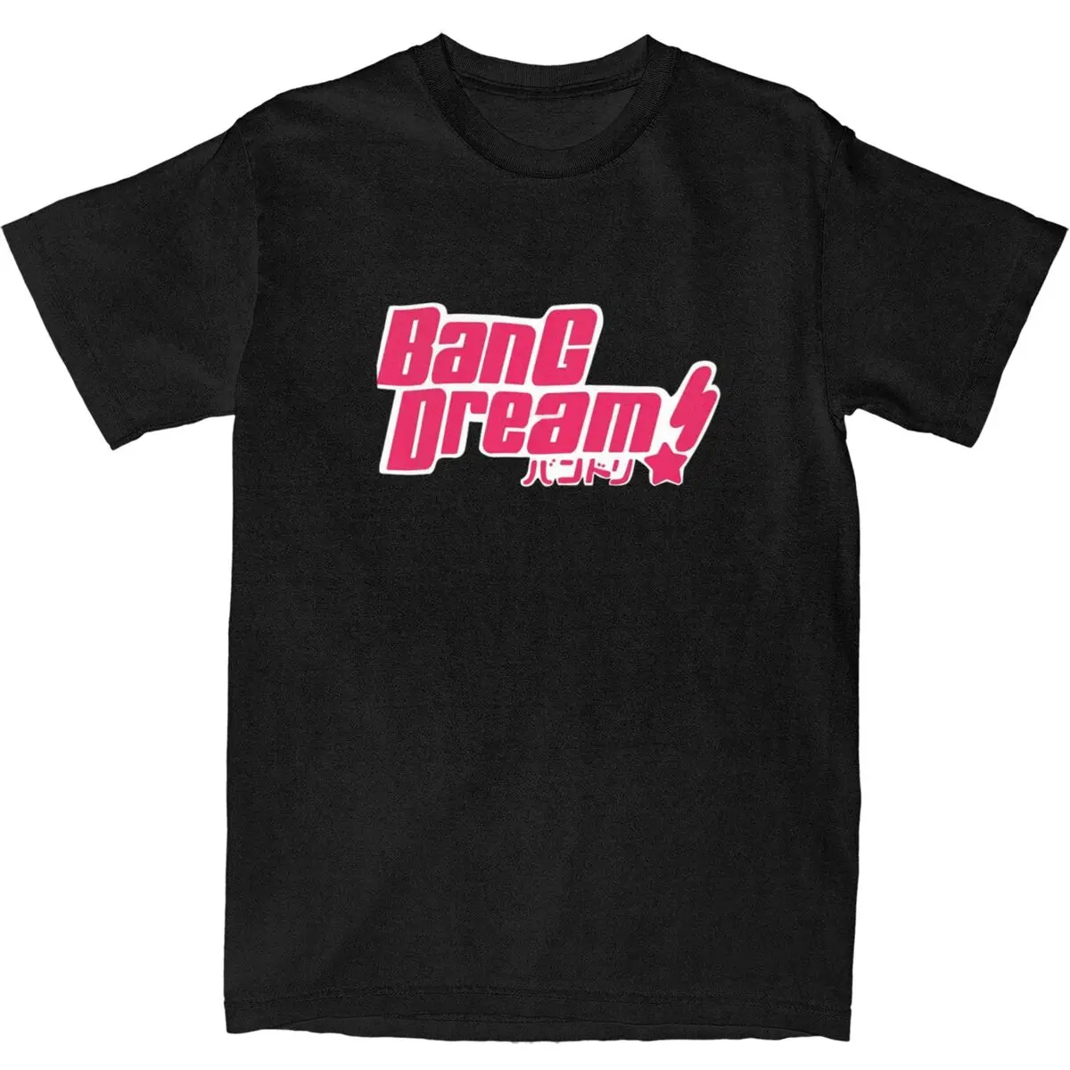 BanG Dream T-Shirt bandori poppin party Leisure T-Shirts Short Sleeves Funny Tops 100% Cotton Crewneck Plus Size 5XL Clothes