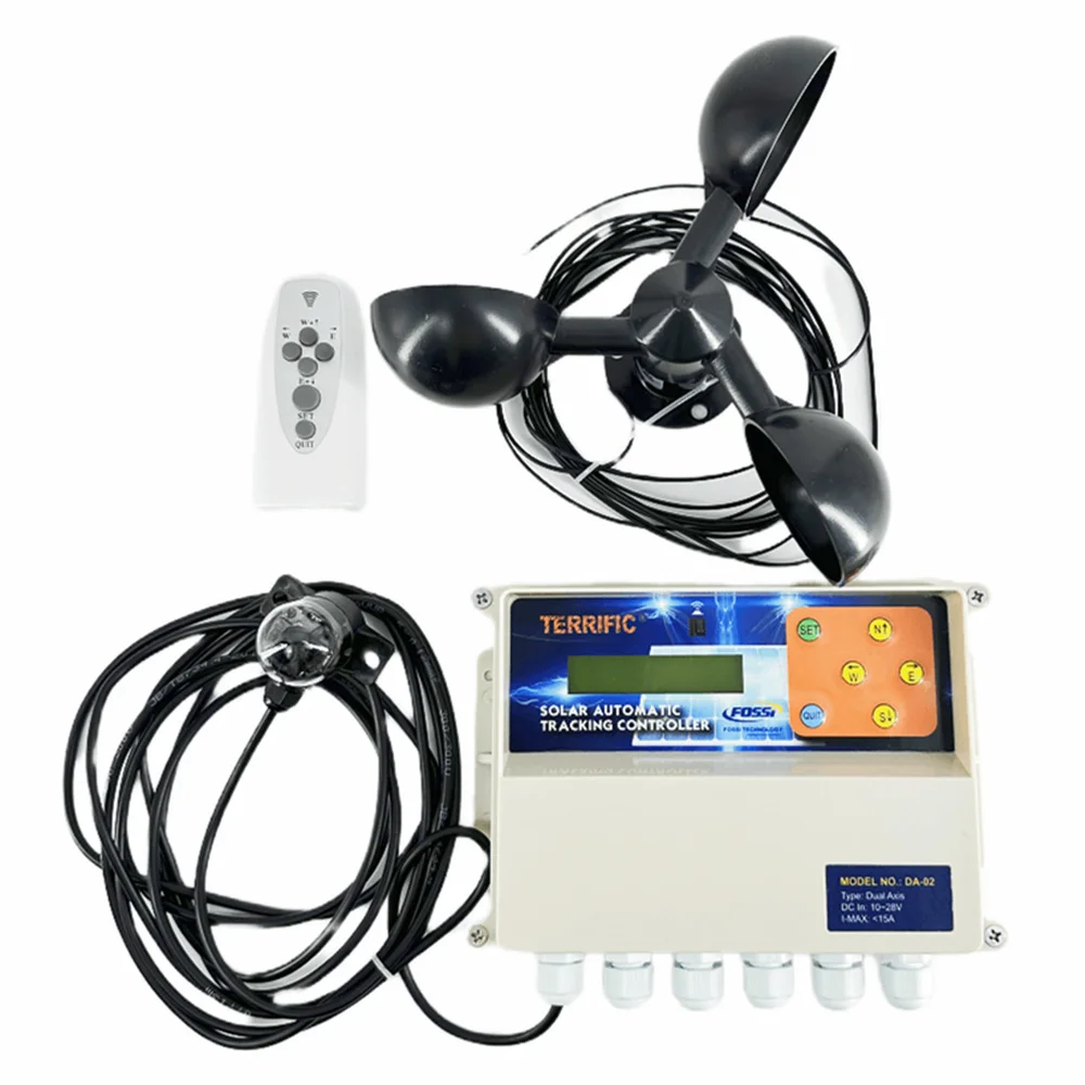 Double Shaft Solar Tracker Controller Dual Axis Automatic Sun Tracking System Two Degree of Freedom Platform for Solar Panels
