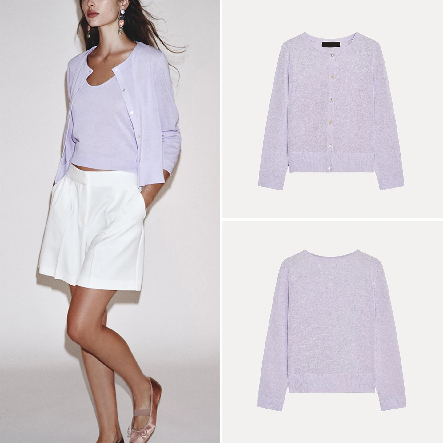 

Faionable Knitted Long Sve Women's Sle Outerwear Versatile Collar All-Season Casual Comfortable Fit Z Brand