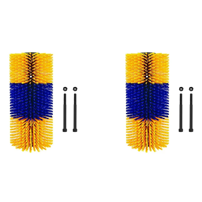 2 spazzole antigraffio per bestiame, spazzola per massaggio completo antigraffio per mucca morbida da 17,5 x 7,5 pollici, allevia il prurito sulla schiena