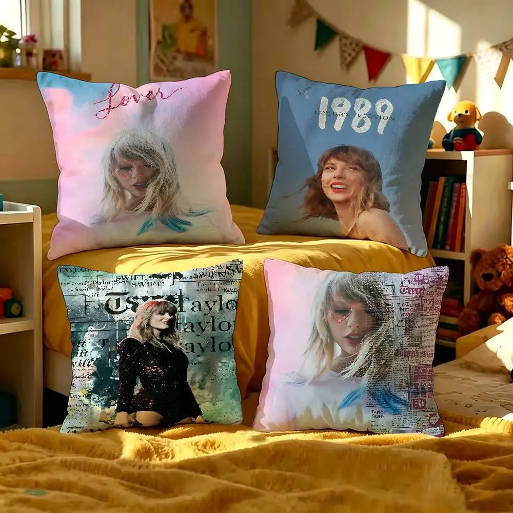 Singer T-Taylor-S-Swift-ES T-TTPD 45*45cm Cushion Cover Pillow Cover Decor Pillowcase Home Pillowcase for Couch Pillow