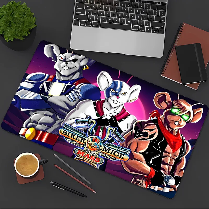 لوحة ماوس لراكبي الدراجات النارية من Mars 3، قاعدة مطاطية، حصيرة مكتب متينة غير قابلة للانزلاق مناسبة لتزيين الألعاب والمكاتب، مكتب هدايا مثالي #3