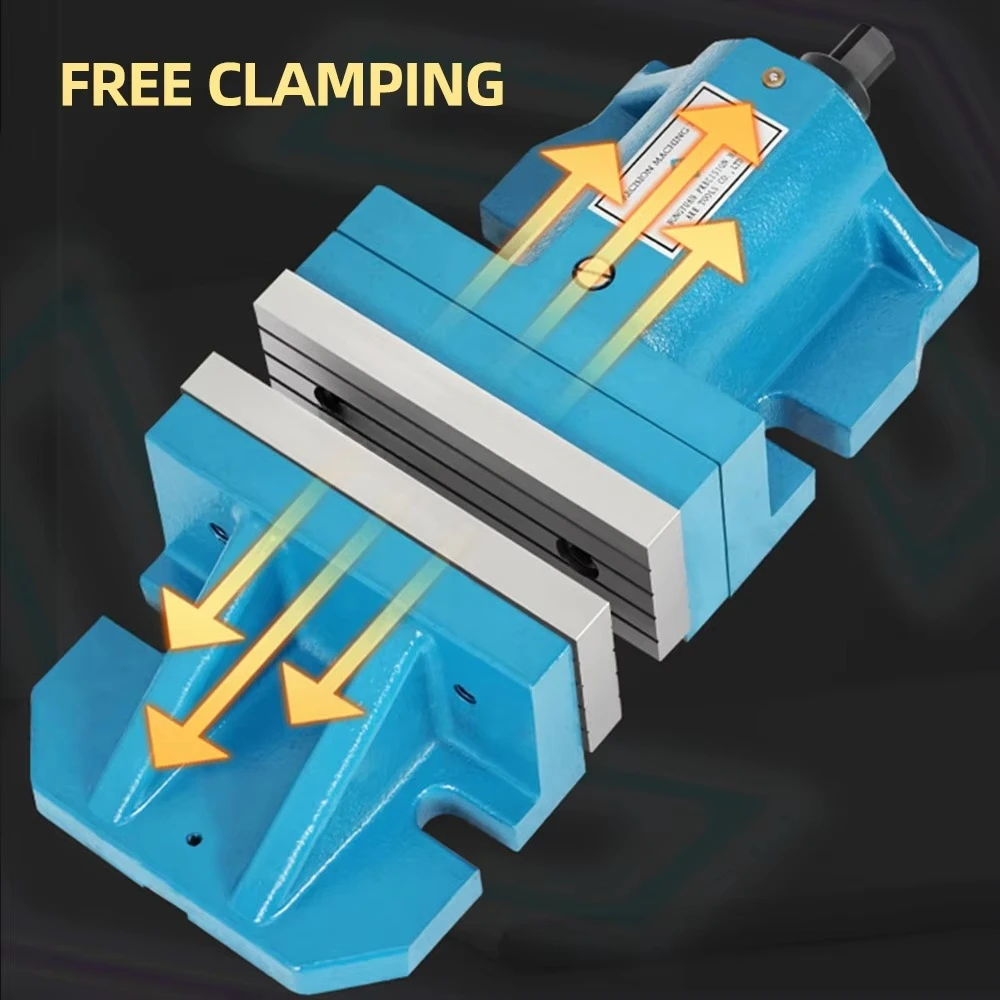 6/8 Inch Split Combination Machine Vise, Freestyle Flat CNC Milling Table Precision Vice