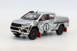 New TW 1:64 Hilux Pickup Truck Diecast Simulation Alloy Toy Car Model for Collection Gift