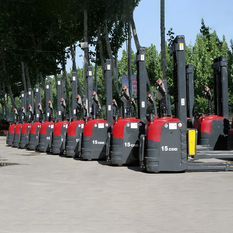 

Customized All-Electric Lead-Acid Battery-Powered 60V/150AH Hydraulic Side Shifter Walking Standing Fully Automatic Forklifts Ro