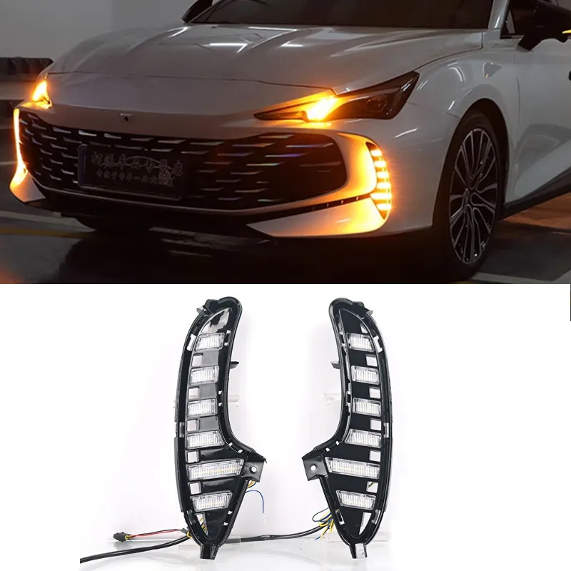 For MG7 2023 2024 Daytime Running Lights Modification Daytime Driving Lights Flowing Driving Decorative Lights