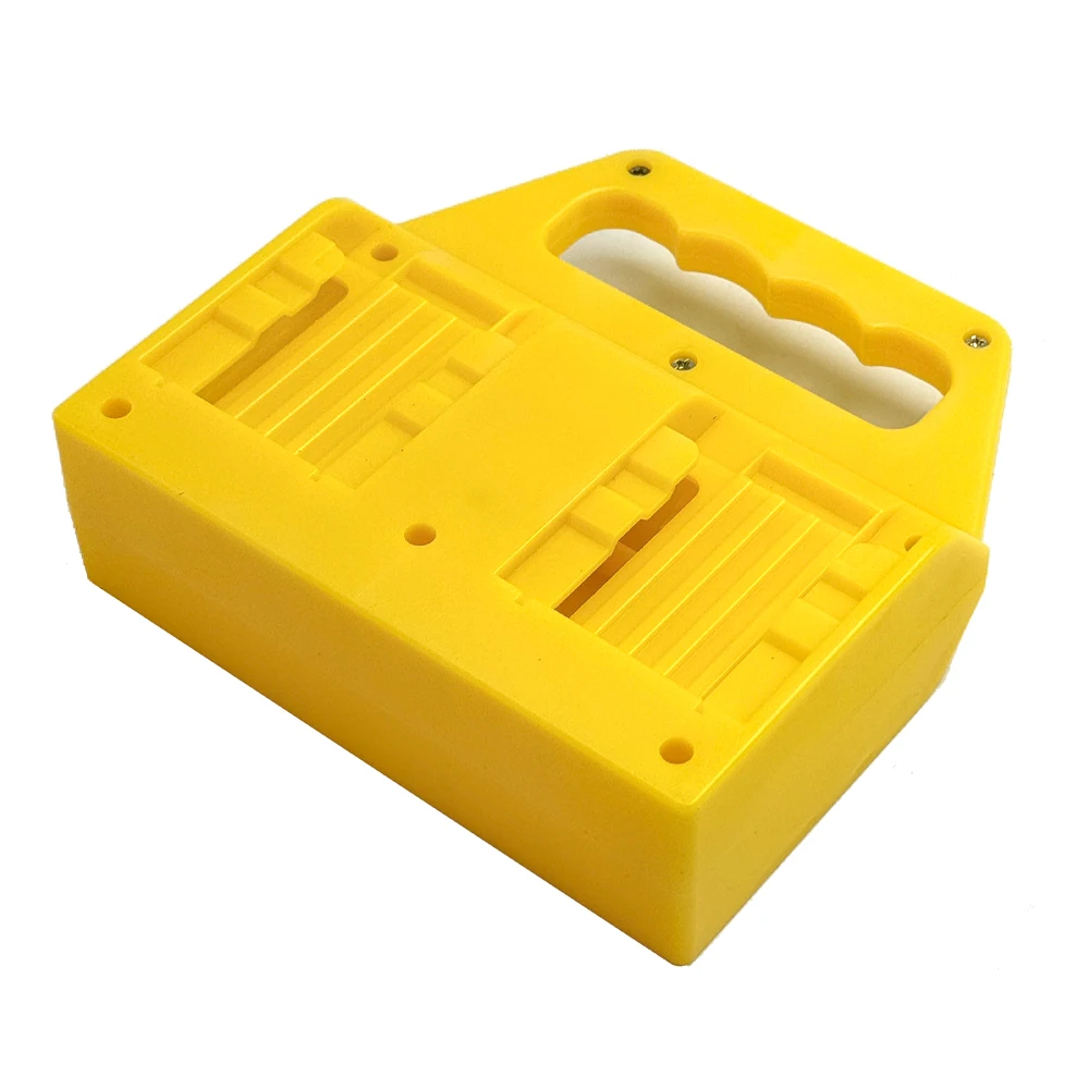 4-Slot Battery Holder Compatible with for Dewalt 20V/18V Batteries,Portable Battery Holder with Handle for Storage and Transport