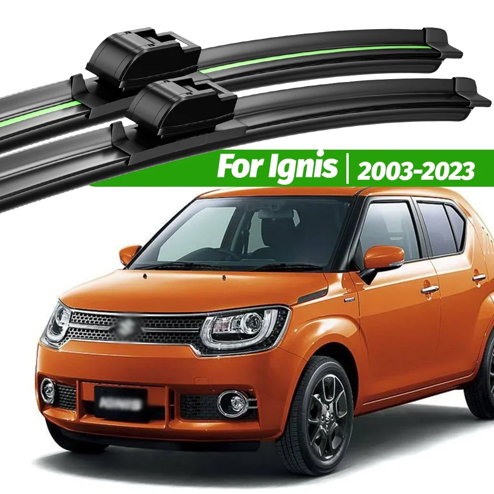 

For Suzuki Ignis 2003-2023 2pcs Front Windshield Wiper Blades 2004 2008 2014 2016 2017 2018 2020 Windscreen Window Accessories