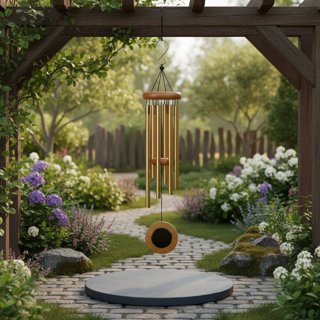 Elegant 25.5inch Aluminum Wind Chimes Metal Tubes Chime Courtyard Corridor Balcony Decor– Perfect Memorial Sympathy Gifts