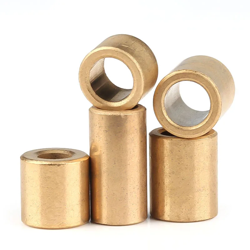 2-20Pcs Powder Metallurgy Oil Bearing Copper Sleeve / Brass Shaft Sleeve M3-M14 Unthreaded Bushing Washer Gasket