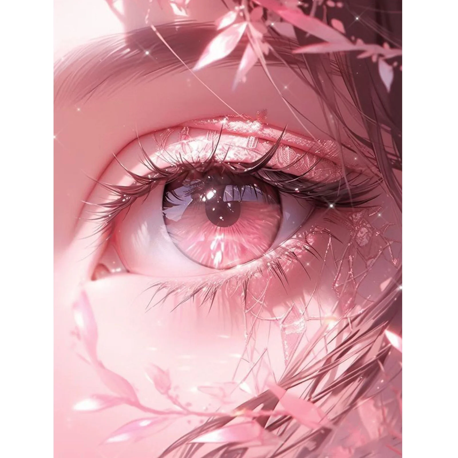 

5D Diamond Art Painting, Round Rhinestone eye Full Rhinestone DIY Diamond Art Painting, Decorative Painting 40*50cm/15.75*19.6in