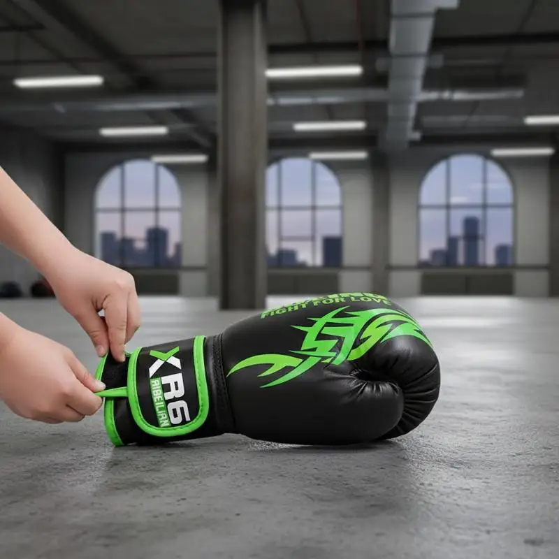 Kids Adult Sanda Gloves 4 6 Oz PU Breathable Professional Taekwondo Muay Thai Martial Arts Gear for Training