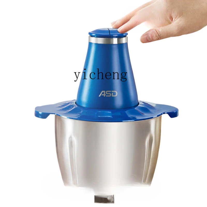 ZF Meat Grinder Vegetable-Cutting Machine Household Electric Small Stainless Steel Multi-Function Automatic Meat Grinder