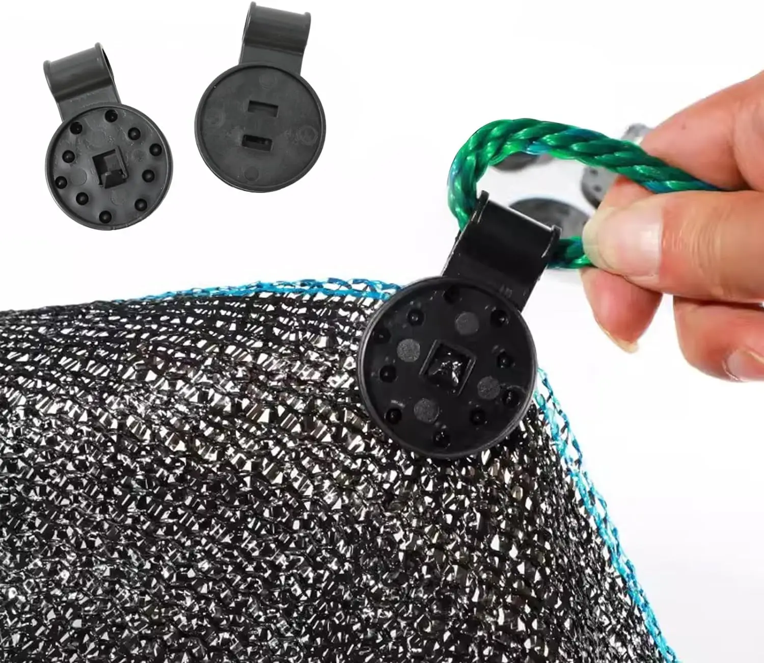 Plastic Clip Black Circular Shade Fabric Fixed Clip Suitable For Sunshade Net Garden Greenhouses Courtyard 100Pcs Of Shade Cloth