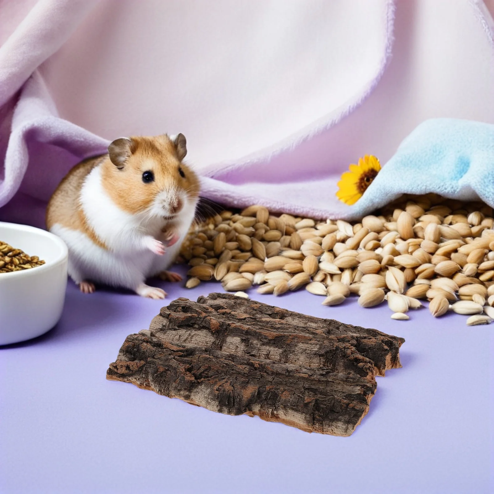 

5pcs Cork Bark Background For Reptile Tank Tree Bark Habitat Wall Decor Climbing Mat For Bearded Dragon Lizard Gecko Turtle Frog