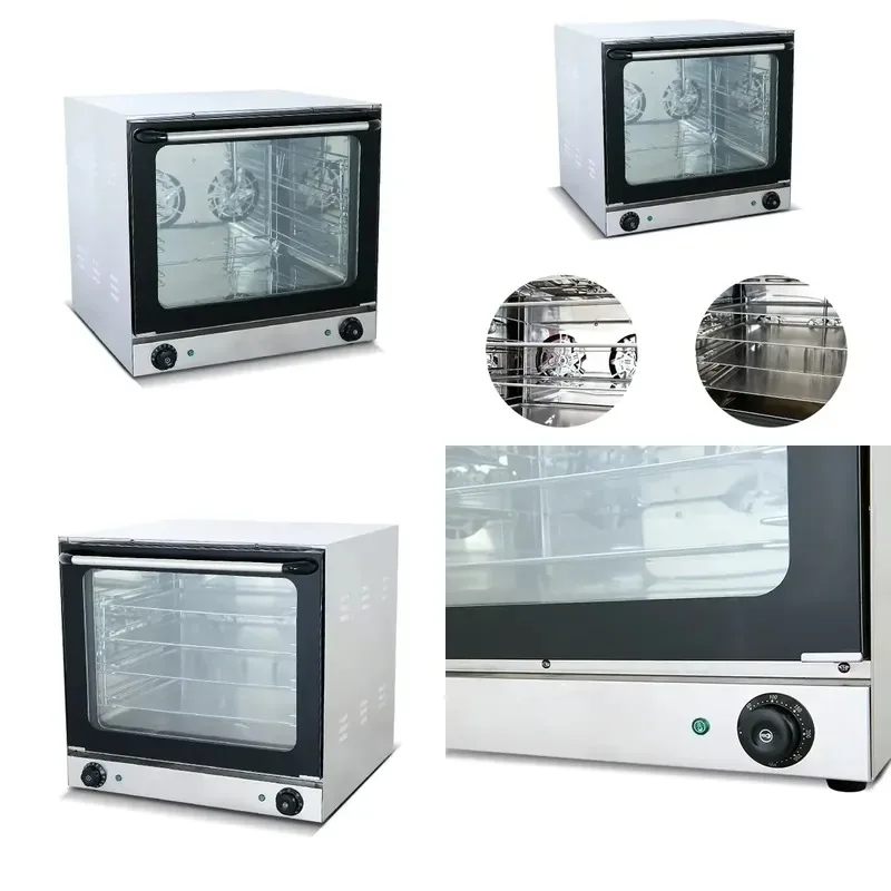 Commercial Convection Electric Oven Stainless Steel Hot Air Circulation for Bakery Restaurant Kitchen