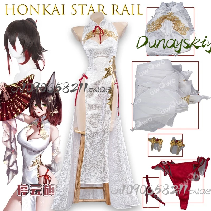 

Shop1104340175 Store Honkai Star Rail Huanlong Tingyun Cosplay Costume Chinese CheongsamFemale Cosplay Qipao Cos