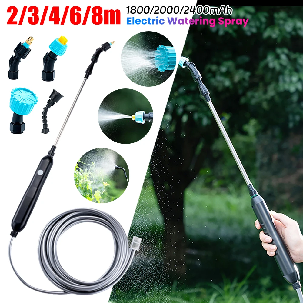 Electric Gardening Sprayer USB Rechargeable Plant Sprayer Portable Watering Spray High-Pressure Sprinkler Garden Irrigation Tool