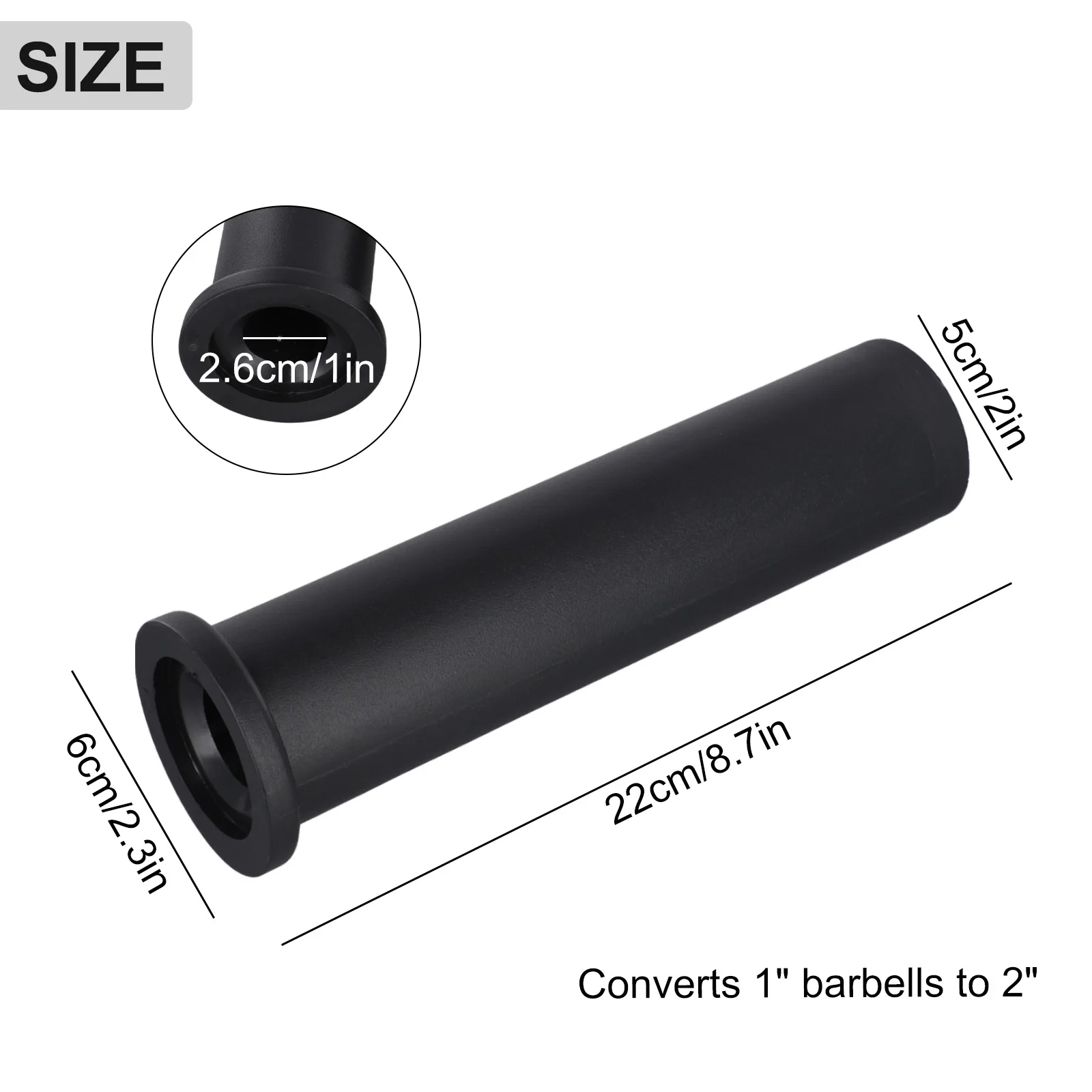 2PCS Barbell Bar Adapter Sleeve Convert 25mm To 50mm Hot Sale Adapter Sleeve Converts 1