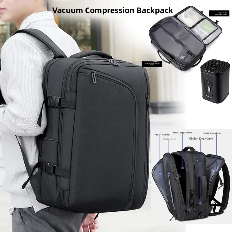 

Мужская многослойная расширяемая дорожная сумка Crion, прочная водонепроницаемая сумка из ткани Ox для вещей...