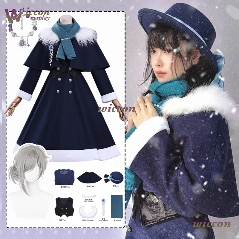 

Winter Jacket Dress Girl Uniforms Game Reverse:1999 Vertin Cospaly Costumes Vertin Halloween Carnival Theme Party Dress Up