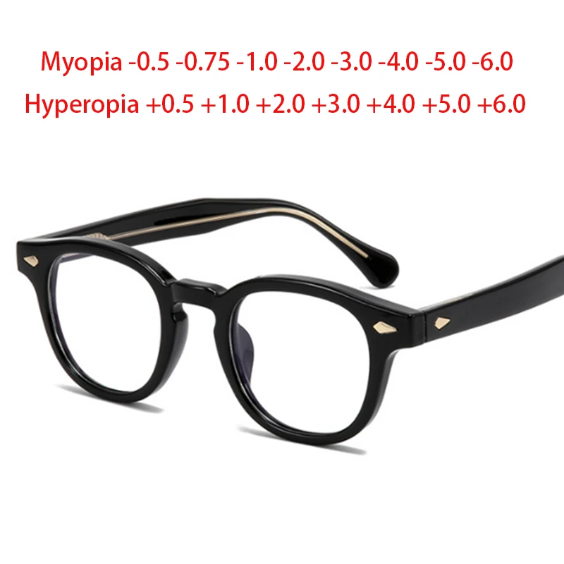 

TR90 Frame Rivets Myopia Glasses For Men Women Prescription Spectacles Myopia -0.5 To -6.0 , Hyperopia +0.5 to +6.0