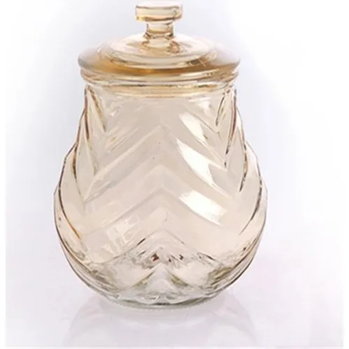 Zücev 14x22 cm. Single Softcover Wide Glass Honey Jar CANISTER-320