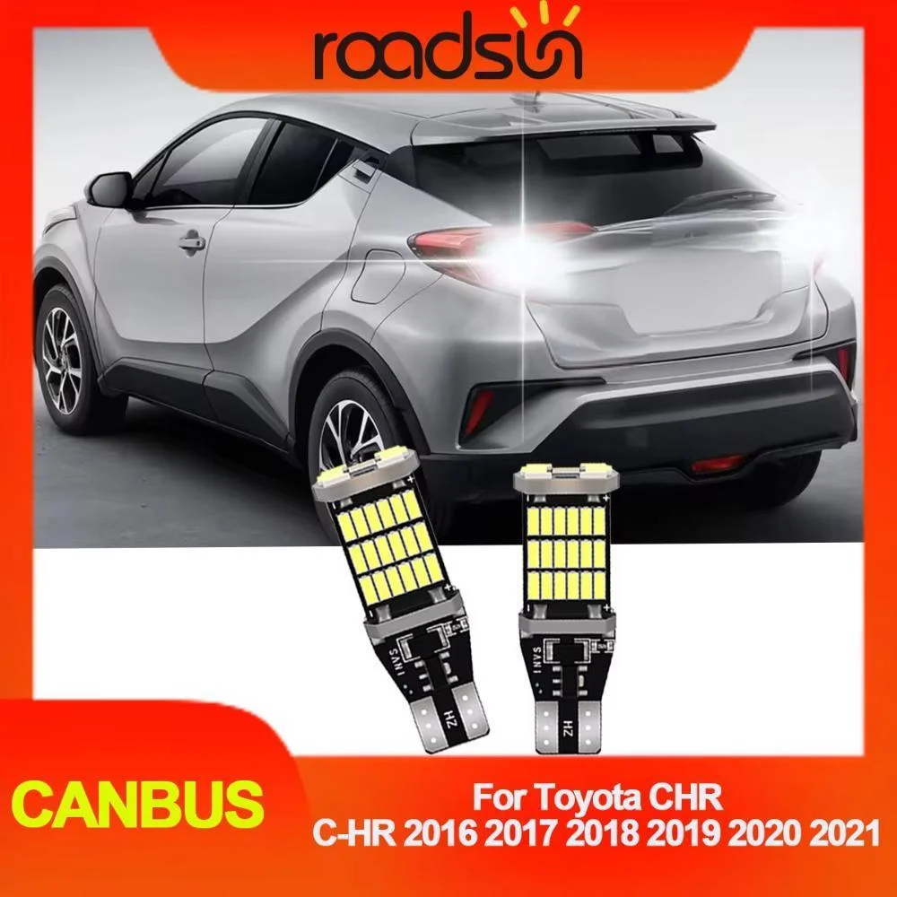 

2pcs LED T15 W16W 921 Car Auto Canbus Bulbs Reverse Lamp For Toyota CHR C-HR 2016 2017 2018 2019 2020 2021 Backup Lights