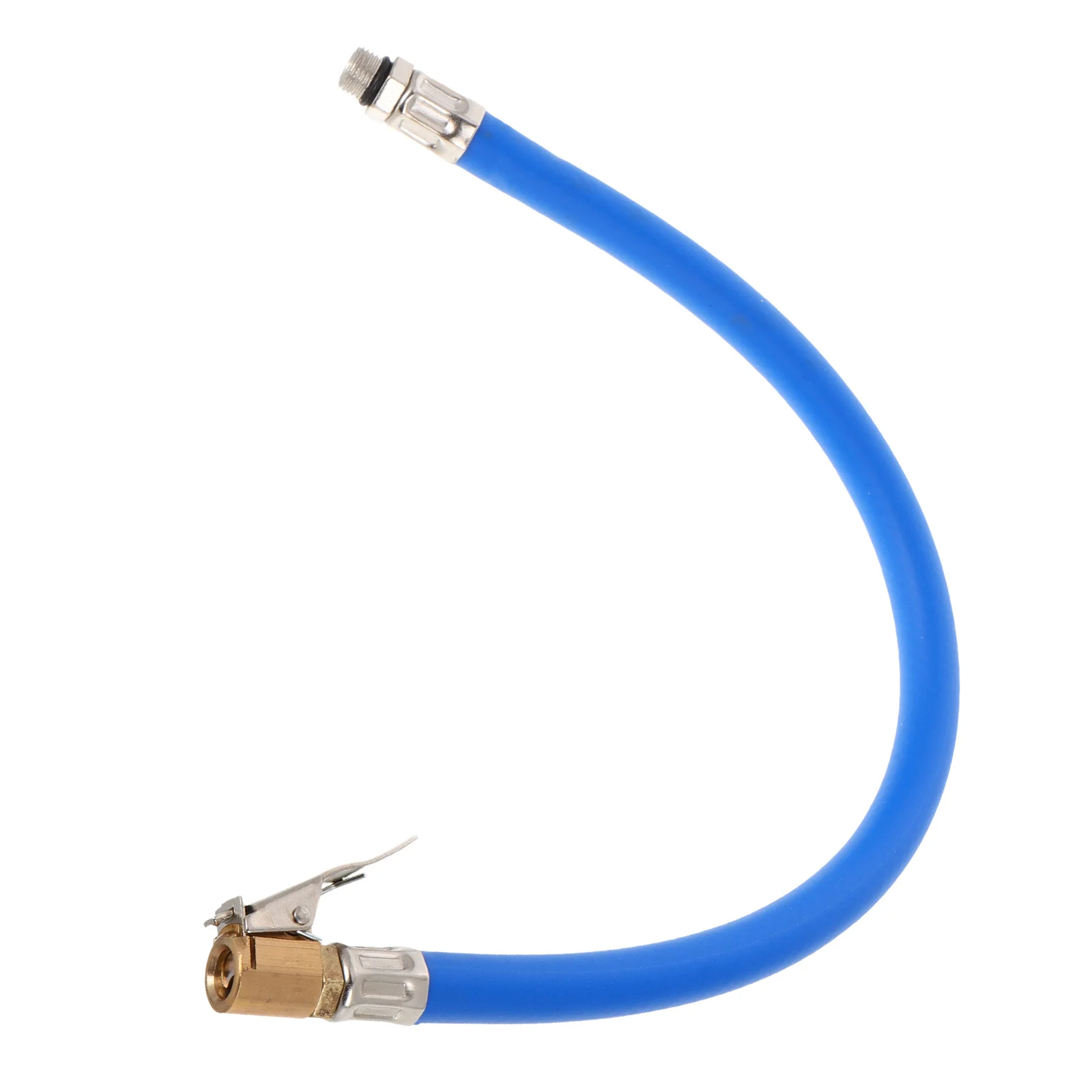 

Self-Locking Tire Air Tube Copper Head Blue Rubber Hose for Car Tire Inflator Gauge Accurate Inflation Inflator Hose Replacement