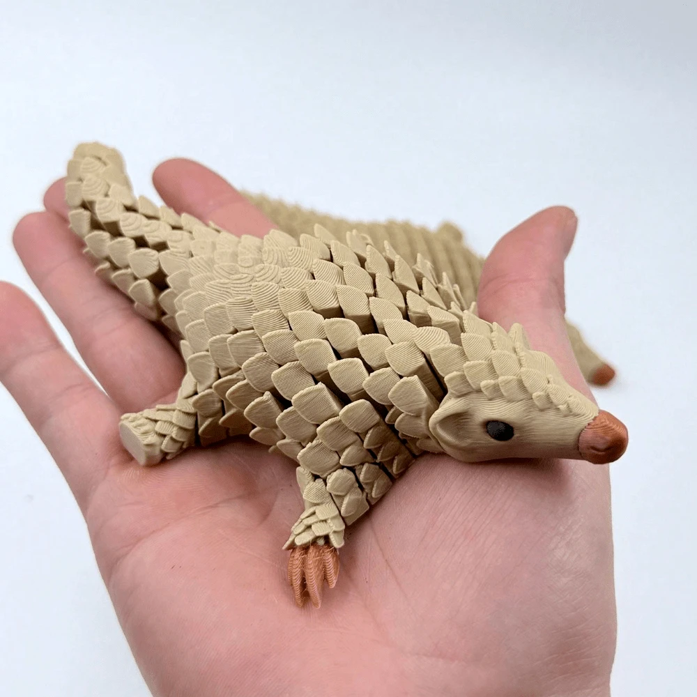 3D Printed Pangolin,  Toy Model Joint Active Pangolin, Multifunctional Desktop Home Decoration, Unique Gift Creativity
