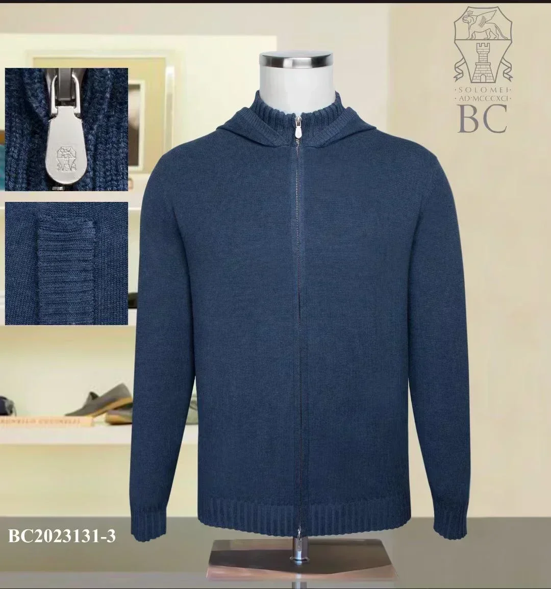 BILLIONAIRE BLKA CPTG Sweater Cashmer Cardigan Coat men\'s 2024 Autumn winter new Casual zipper quality embroidery big M-4XL