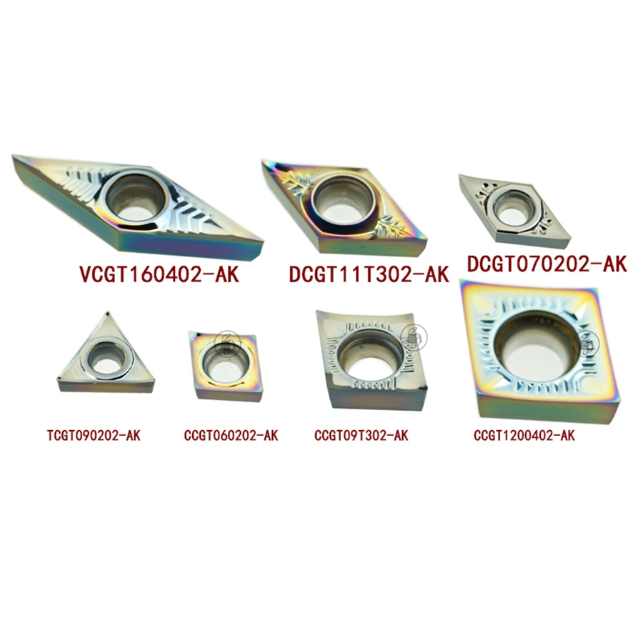 VCGT160402 TCGT16T302 CCGT1202/04 DCGT11T302 AK NX01 Color Aluminum Insert Boring Lathe Tool High Quality Internal Cutting Tools