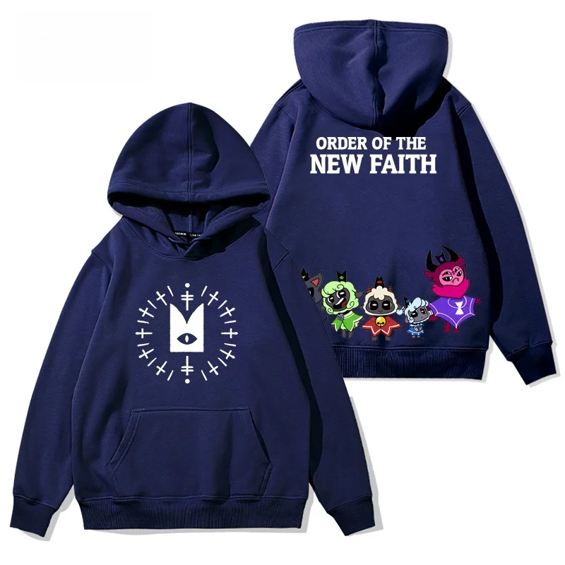Cult of the Lamb Collaboration Hoodie Youth Casual Cotton Sweatshirt Printed Design Loose Fit Spring Autumn Winter Wear view 2