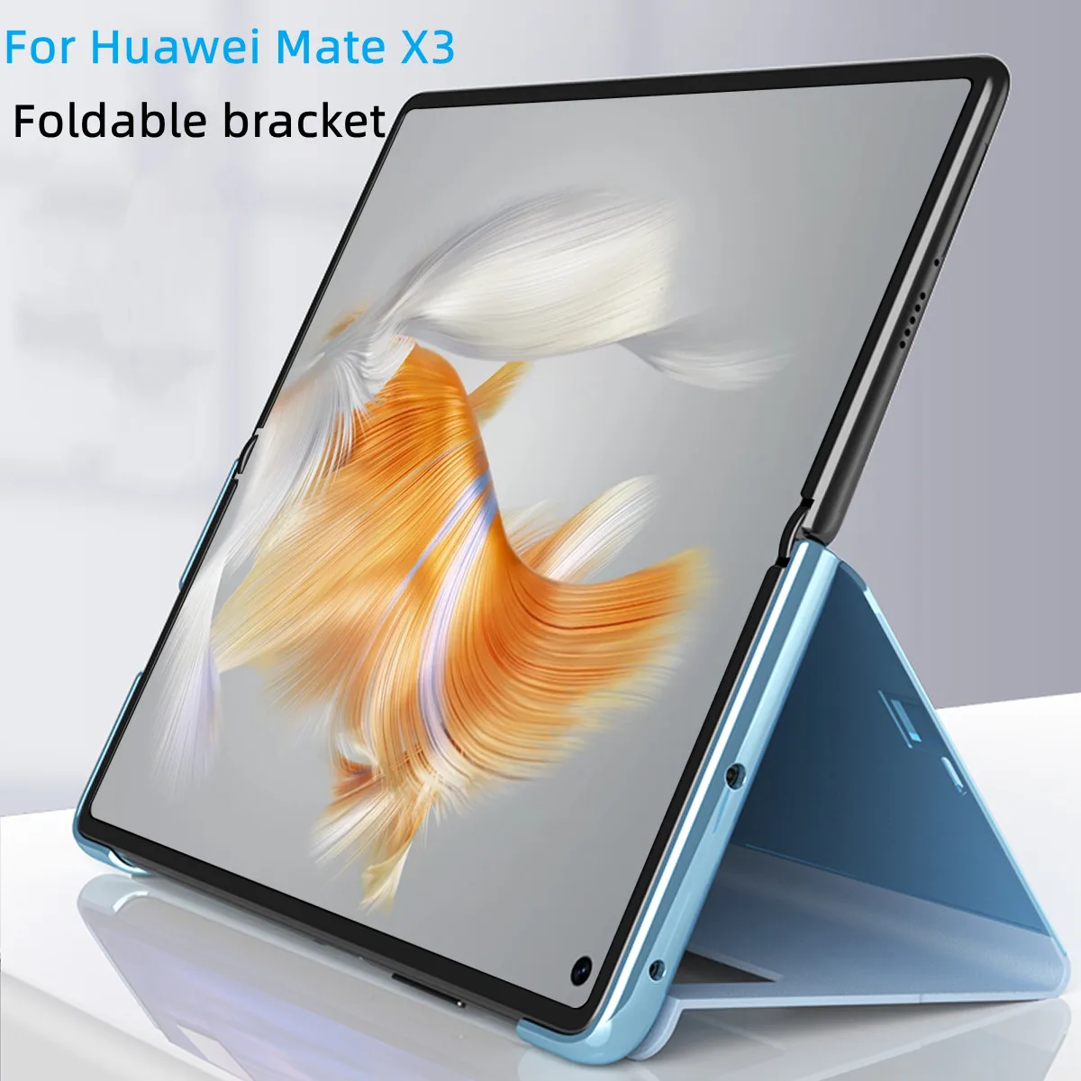 

Smart Window Phone Case For Huawei Mate X3 X5Plating Mirror Magnetic Suction Bracket Leather Cover, Shockproof Anti-drop X3 Case