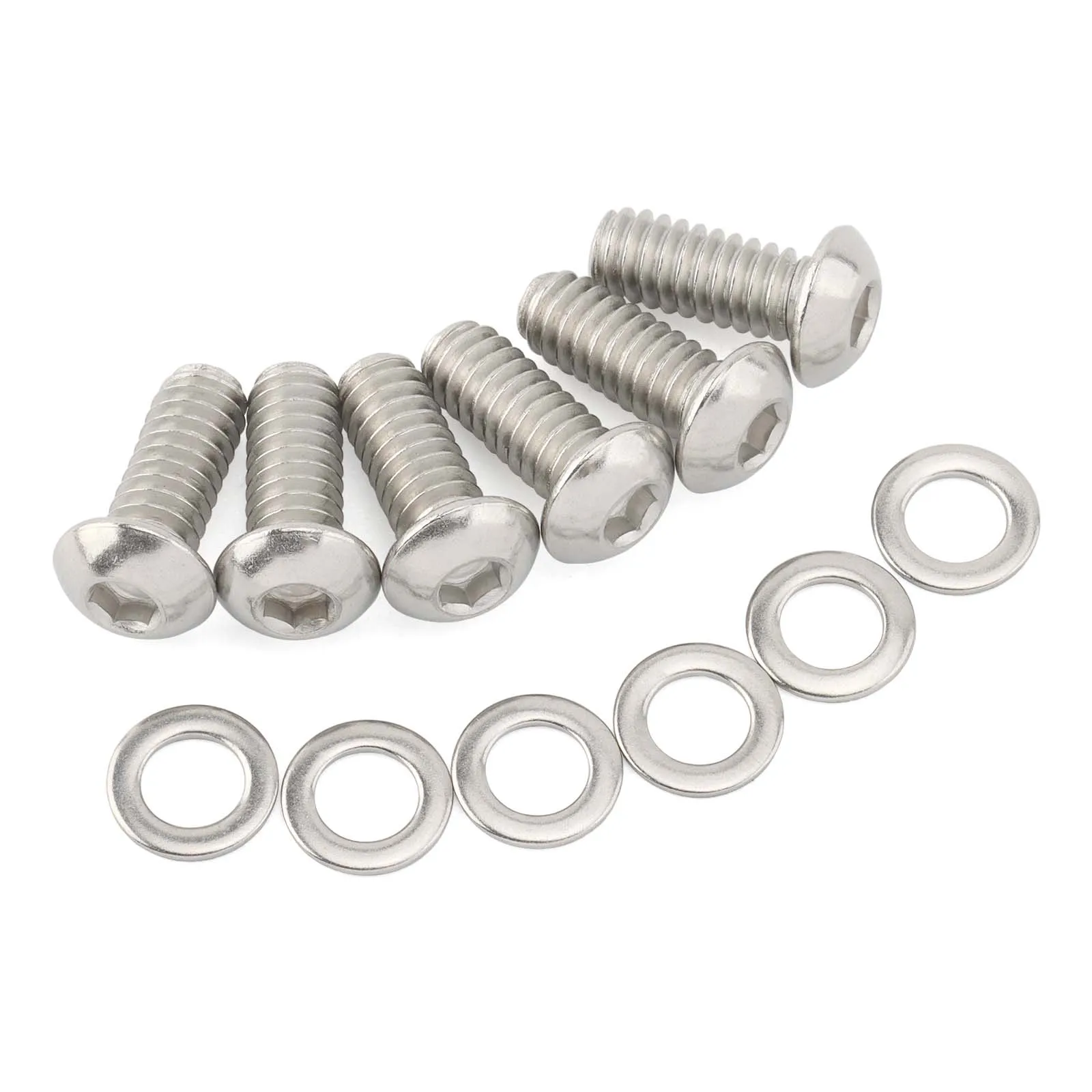 Motorrad Edelstahl Derby Abdeckung Schraube Bolzen & Unterlegscheiben Für Harley Touring Dyna Softail Sportster XL883 1200 2004-2022