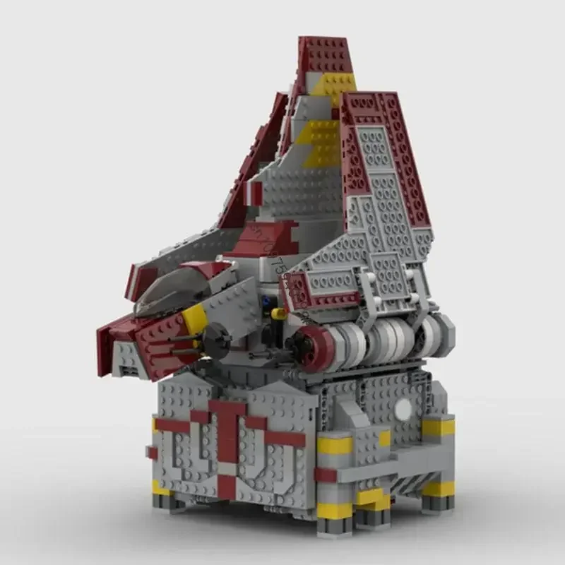 

New 1382Pcs Famous Star Battle Movie Moc Rho Transport Shuttle Model Diy Creative Ideas Kid Toy Birthday Gift Custom Puzzle 8019