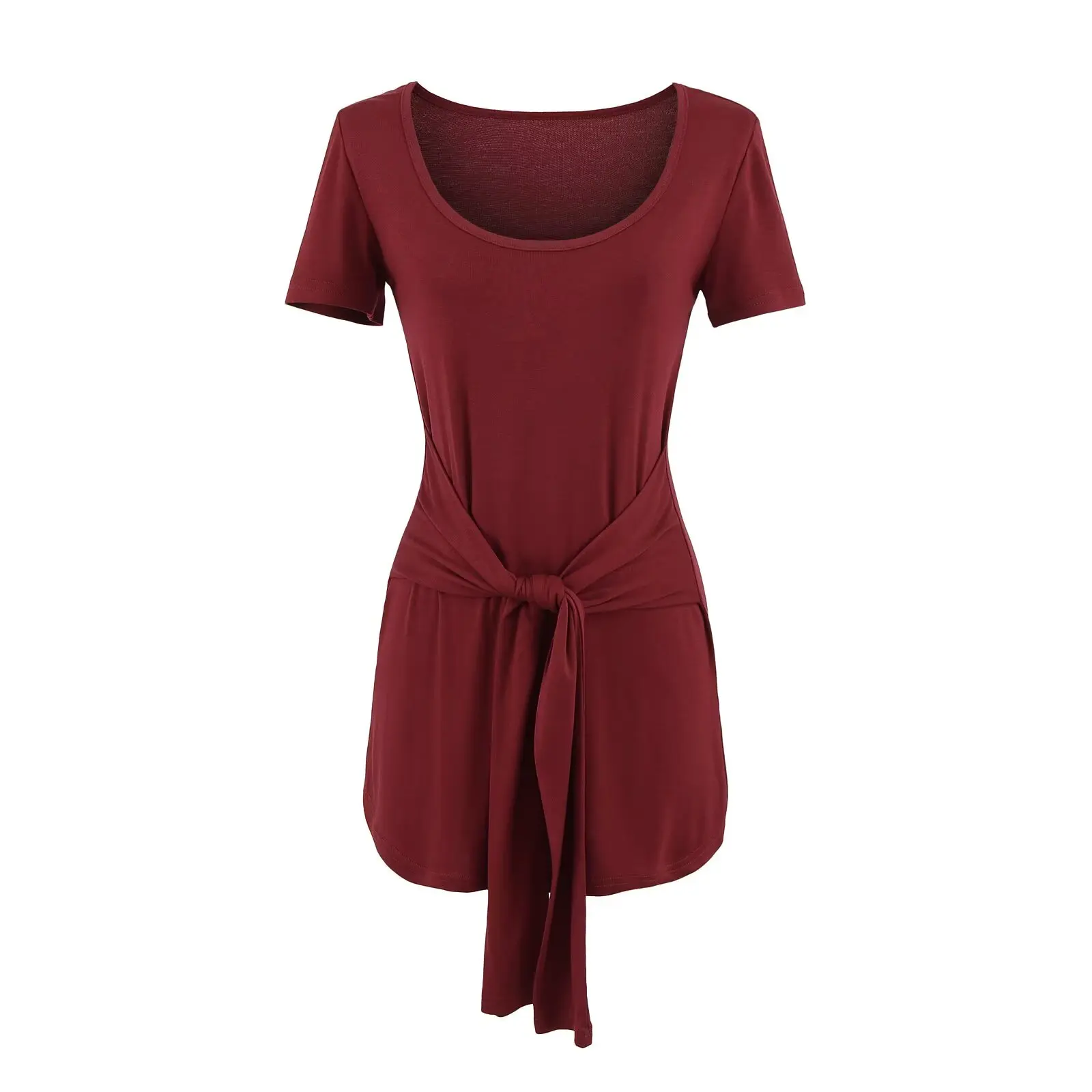 Sexy ort u-ne dr femmes minceur taille T-shirt jupe été rue Sle régulier Sve ort Sve couleur