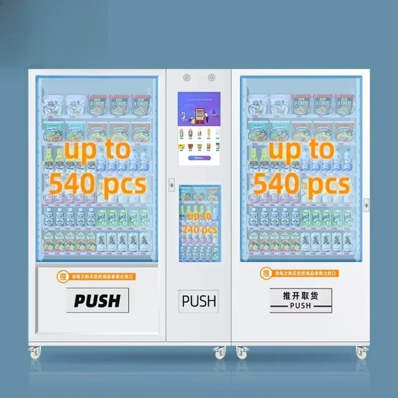 24H Self-Service Coffee Food Drink Vending Machine Automatic Snack Beverage Dispenser for Commercial Use