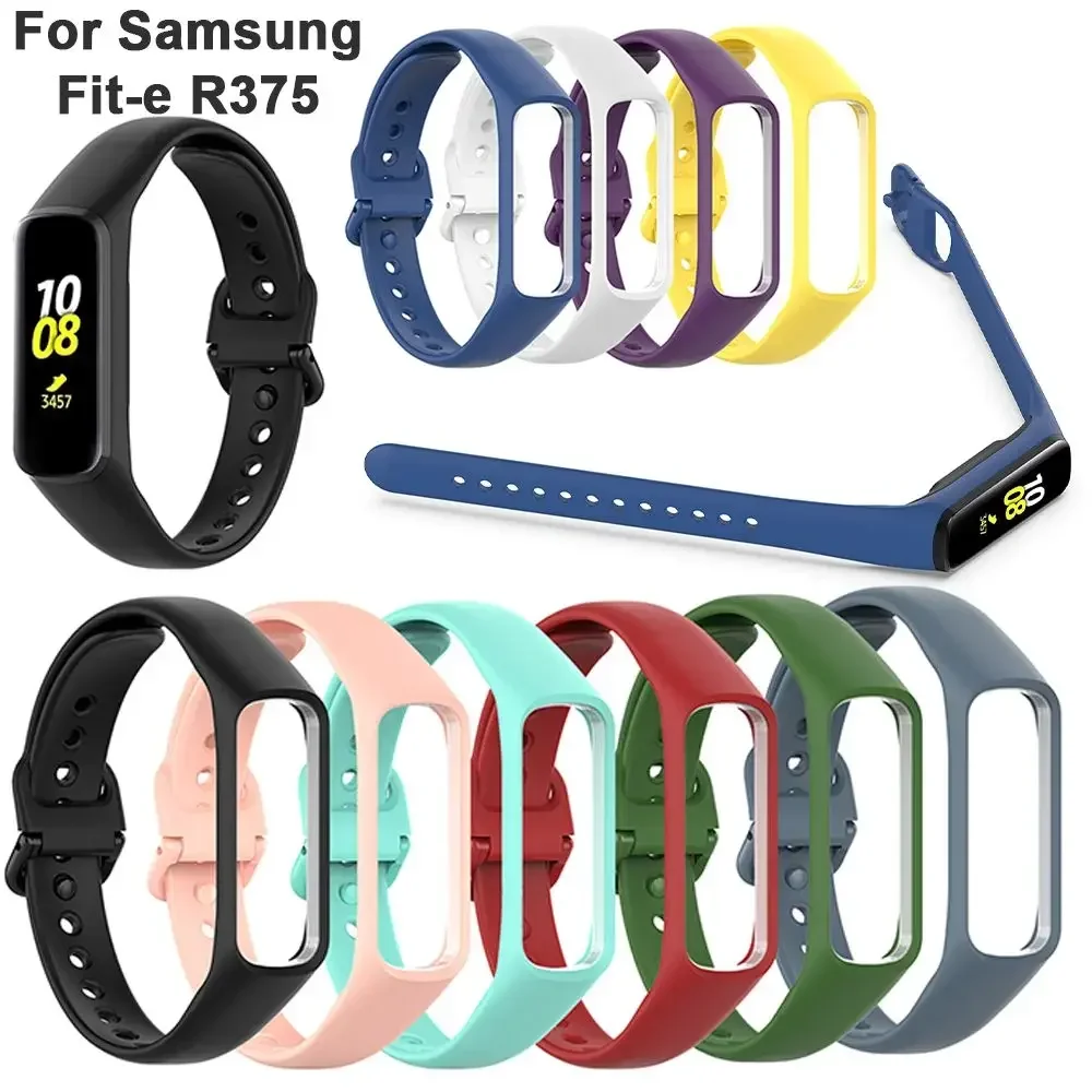 Replacement Watch Band For Samsung Galaxy Fit-e R375 Soft Silicone Wristband Strap For Galaxy Fit e R375 Smart Bracelet