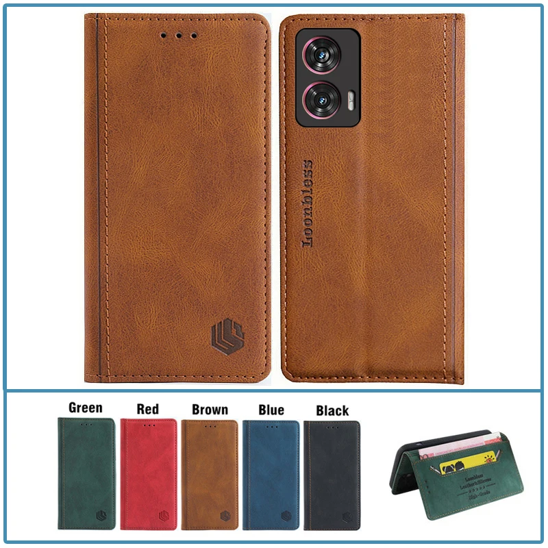 Funda de Cuero Tipo Flip para Motorola Edge 50 Fusion, Funda para Moto Edge 50 Pro, Etui para Moto Edge 50 Neo, Funda para Moto Edge 50 Ultra
