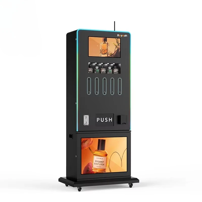 Automatic perfume dispenser, perfume spray vending machine with intelligent software