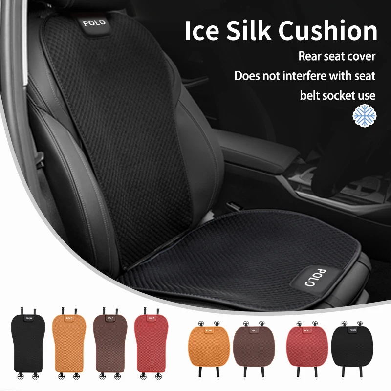 

Cup Holders For Volkswagen VW Car Seat Cover Front Rear Seat Ice Silk Cushion Pad Protective Mat Golf Polo 4 5 6 Passat B5 B6 B7