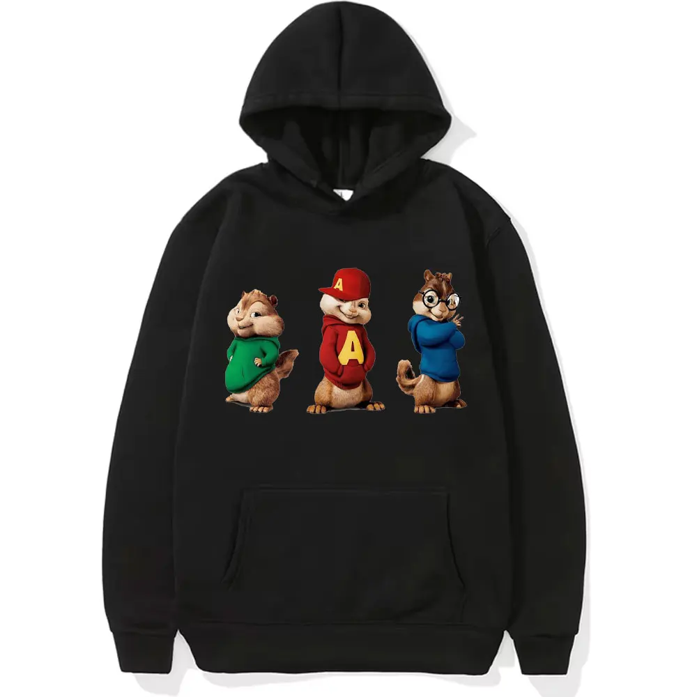 Men and Women Hoody Alvin and The Chipmunks: The Squeakquel's Long-sleeved Crewneck Pullover Sweatshirt Friends Best Gift Team