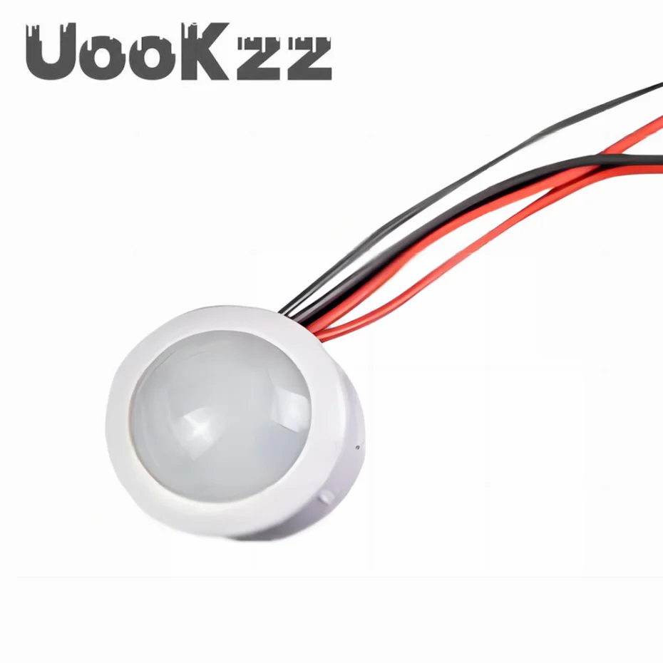 Uookzz dc-インテリジェント赤外線モーション検出器,自動モーションセンサー,12V,24V,屋内または屋外用の誘導センサー