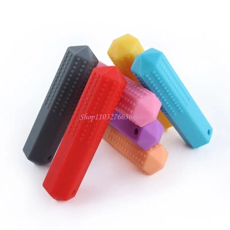 R6FD Baby Teething Toy Colorful Baby Nursing Silicone Teething for Infant