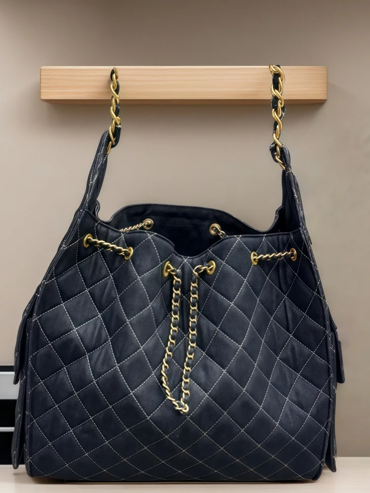 

Denim Diamond id Dstring Underarm Bag 2025 New Chain Bag Single oulder Bag Handbag Women's Bag B623 Briti Sle Casu...