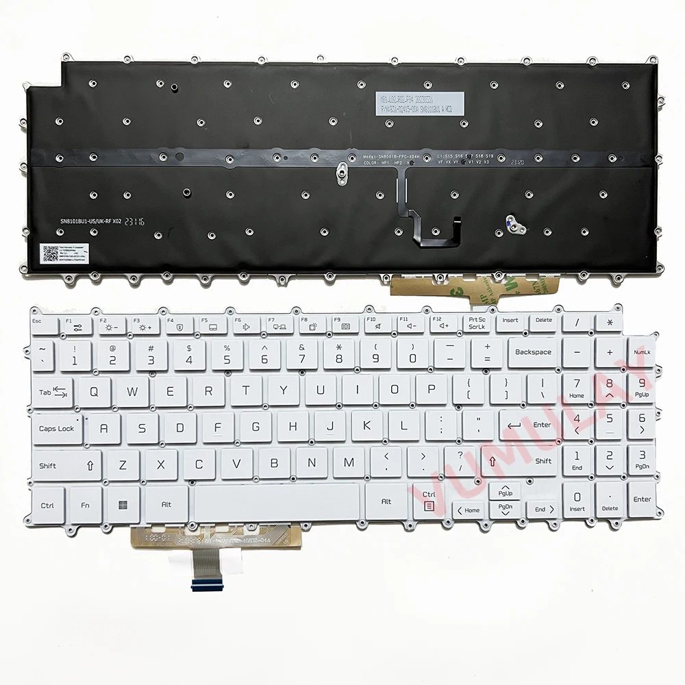 Imagem -03 - Teclado Retroiluminado Coreano Eua para lg Gram 16z90p 16zd90p 16z90pd 16z90pc 16z90p-g 16z90p-k 16z90q 16z90q-k 16z90q-r 16z90q-v 15z90p 15z90p-g 15z90p-p 15z90p-k 15z90p-n 15z90q 15z90q-p 15z90q-g 15z90q-h