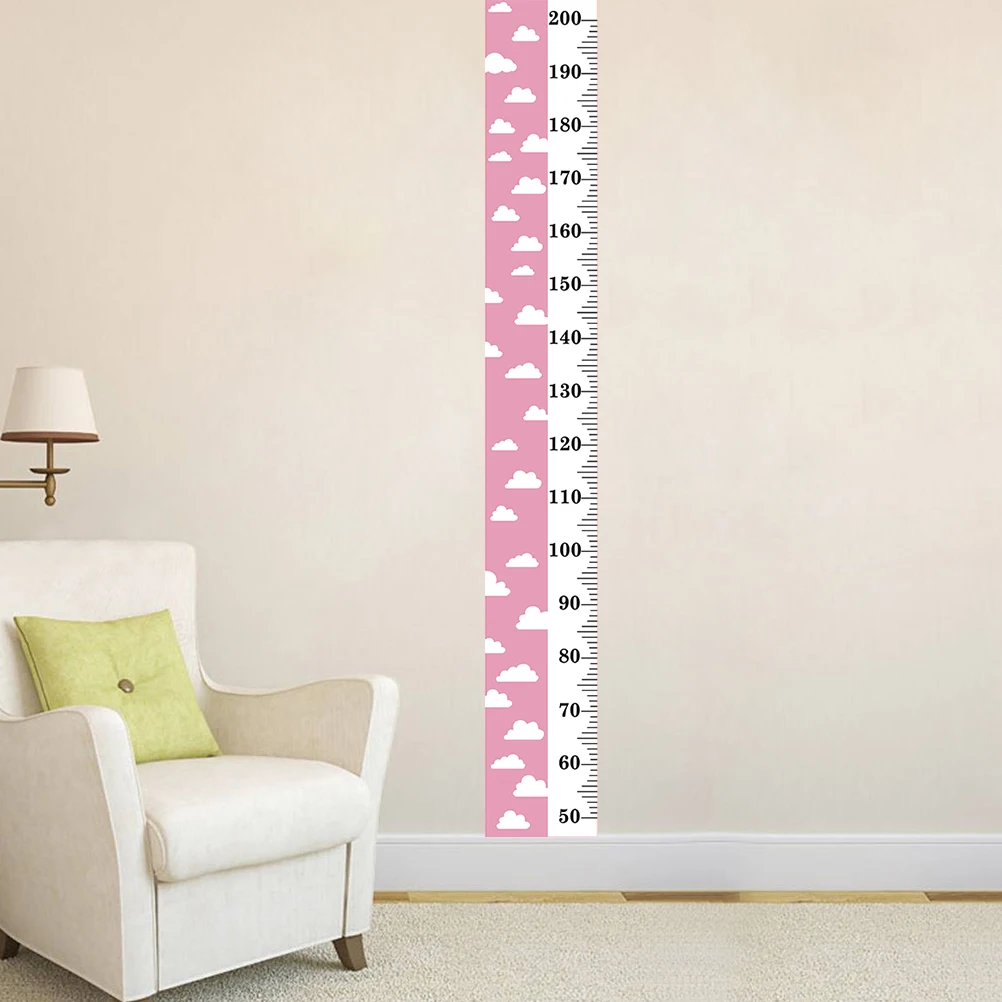 

Height Ruler Wall Sticker Growth Chart Baby Canvas Children's Room Decor Wooden