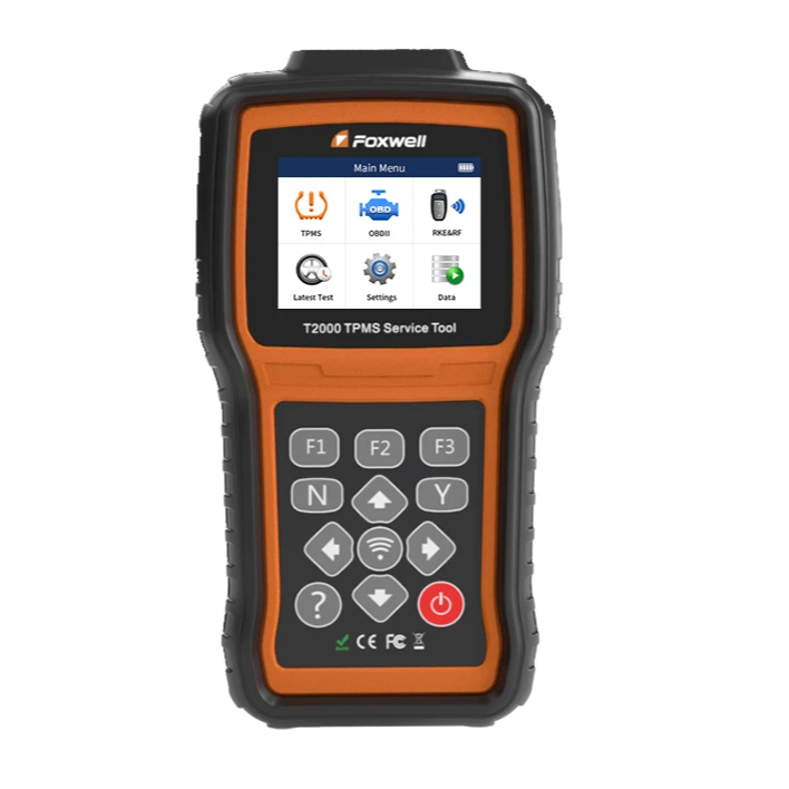أجهزة استشعار الإطارات المبرمجة Foxwell T2000 TPMS تنشيط أداة البرمجة مع وظيفة OBDII الكاملة لنظام مراقبة ضغط الإطارات