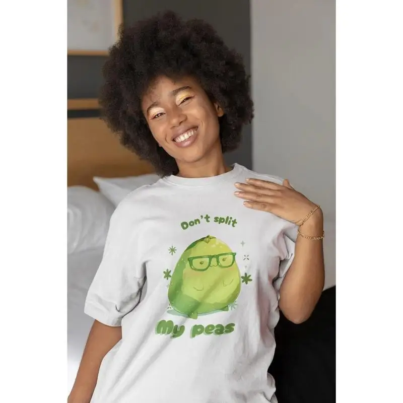 Don'T Split My Peas Cute Pea Themed T Shirt Design Adorable Green Apparel Gift For Best Friend Birthday Gifts Her